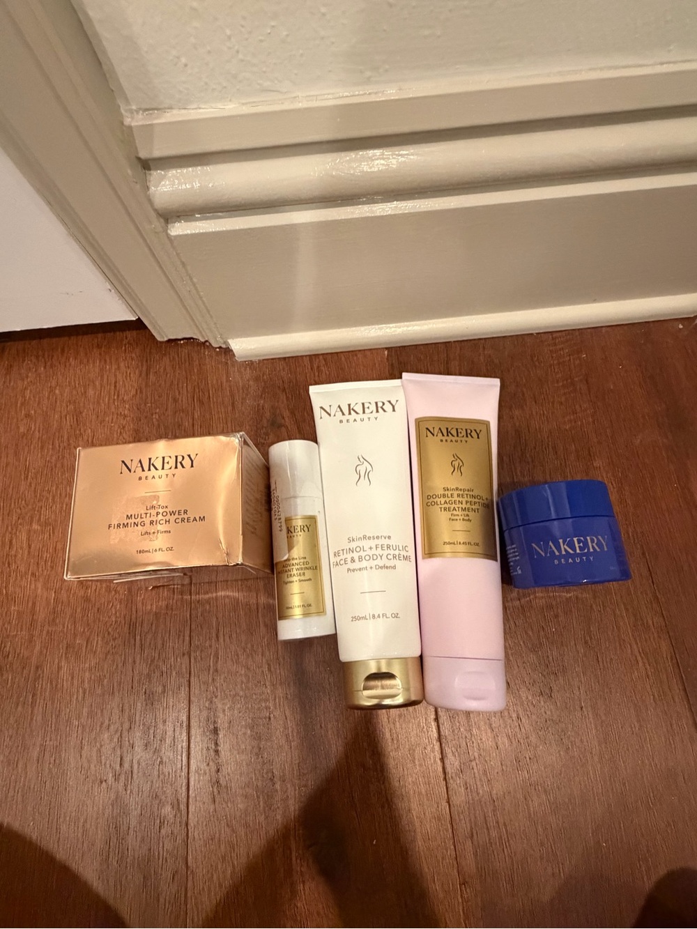 Nakery Beauty Skincare Set - Pink, Gold, Blue